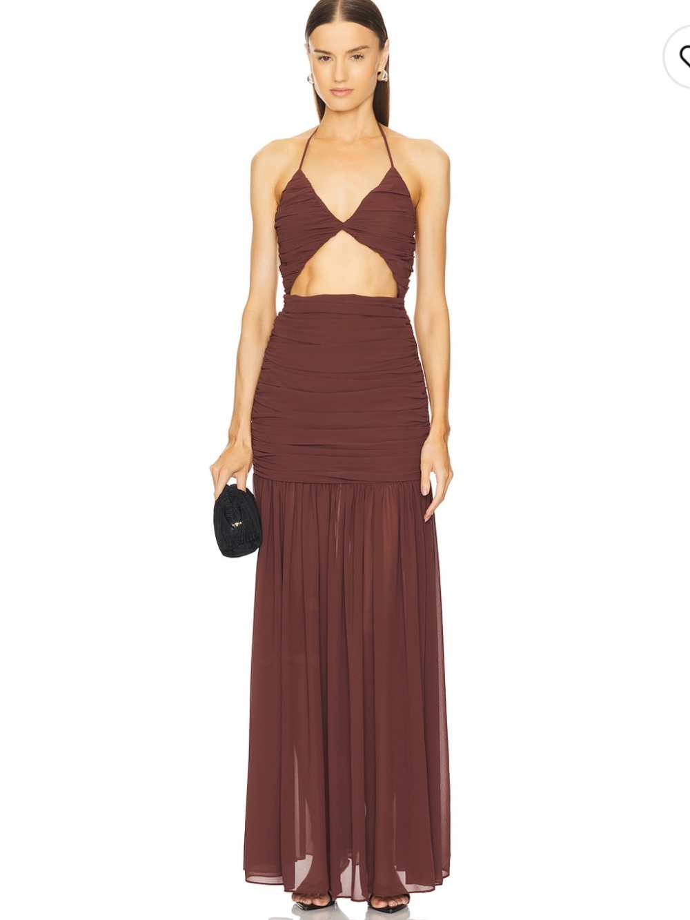 Michael Costello × REVOLVE Acacia Gown in Brown